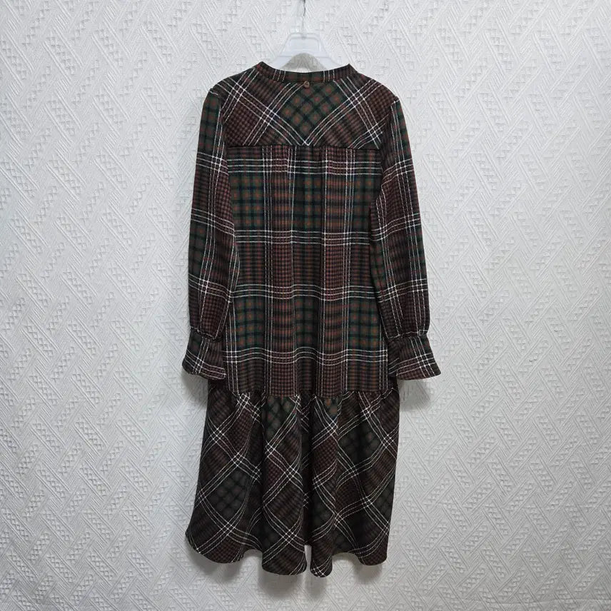 [BUNJANG] Thursday Island Check Flare Dress - Size S / 자244 써스데이아일랜드 체크 플레어 원피스 S