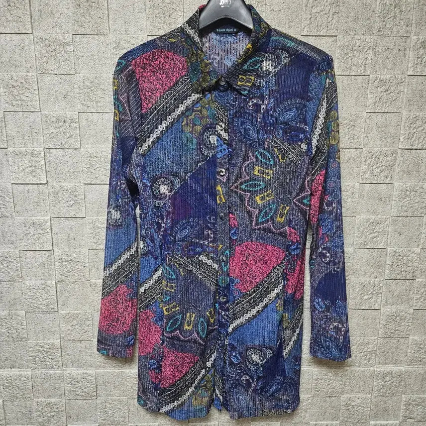 [BUNJANG] Vanessa Rizz Long Sleeve Patterned Shirt / 딱이다 Vanessa Rizz 롱 슬리브 패턴 셔츠