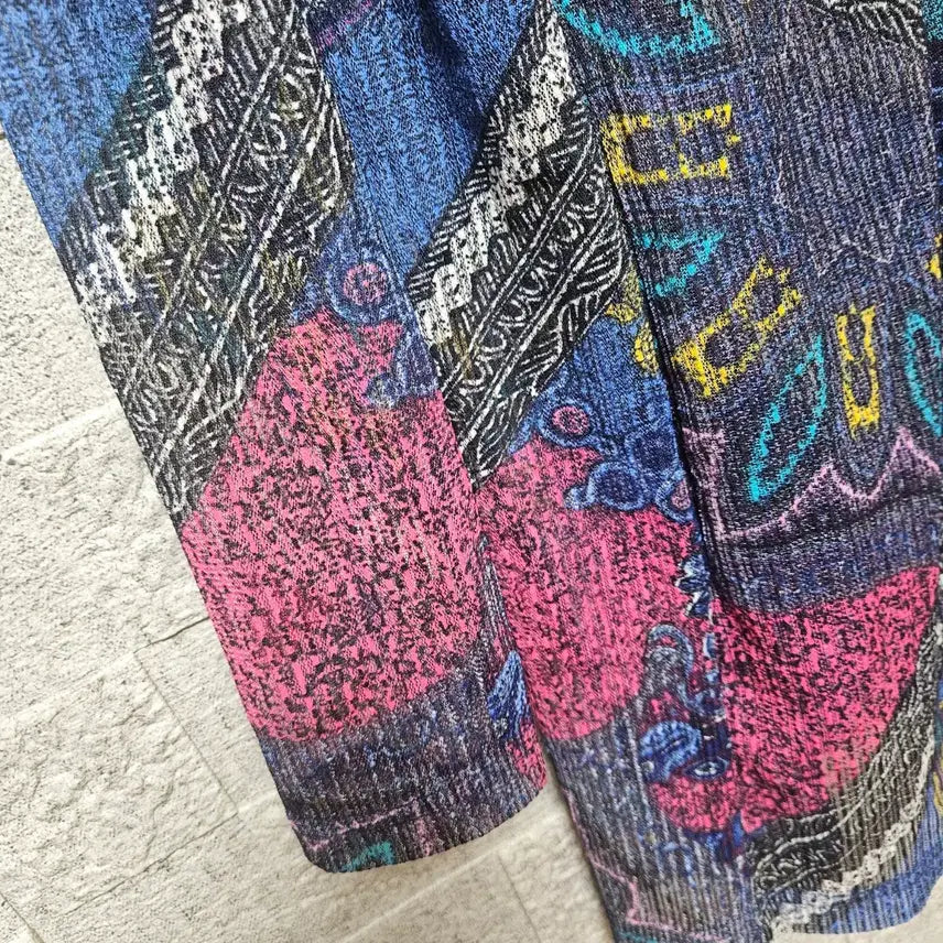 [BUNJANG] Vanessa Rizz Long Sleeve Patterned Shirt / 딱이다 Vanessa Rizz 롱 슬리브 패턴 셔츠