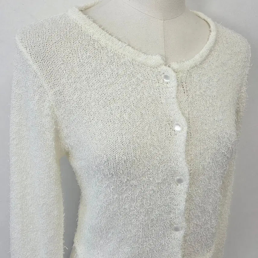 [BUNJANG] Anne Ivory Lovely Cardigan / 빈티지 만원샵 anne 아이보리 러블리 가디건
