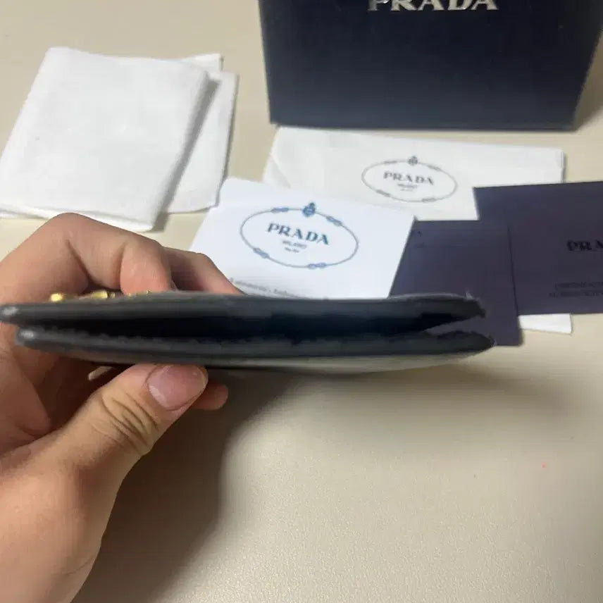 [BUNJANG] Prada Saffiano Leather Wallet / 프라다 사피아노 반지갑 풀박스