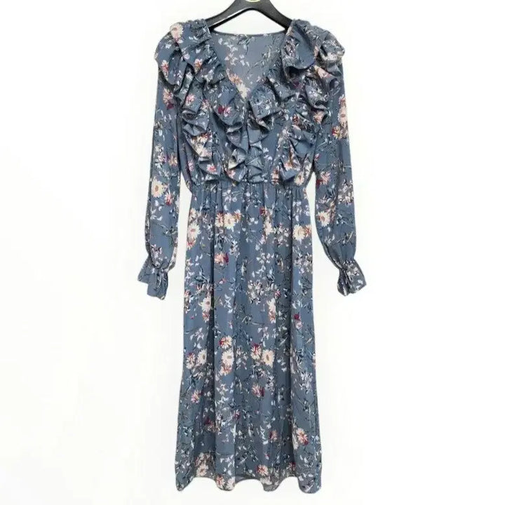 [BUNJANG] Floral Print Ruffle Dress / 55~66 꽃무늬 원피스 여성 원피스 스커트 치마 프릴 원피스