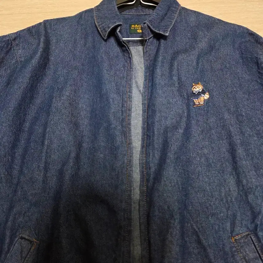 [BUNJANG] Takeasy Denim Blouson Jacket Navy / 테이크이지 데님 블루종 자켓 100사이즈 네이비