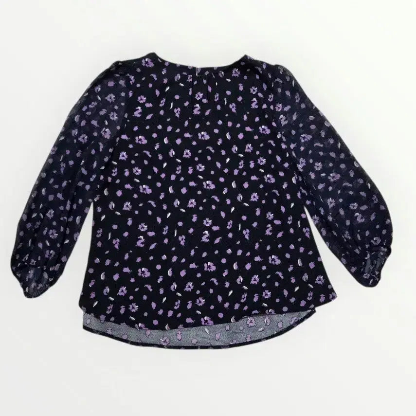 [BUNJANG] Floral Print Long Sleeve Blouse for Women / 새상품 66~77 여성 블라우스 꽃무늬 긴팔 블라우스 95 여자 새제품