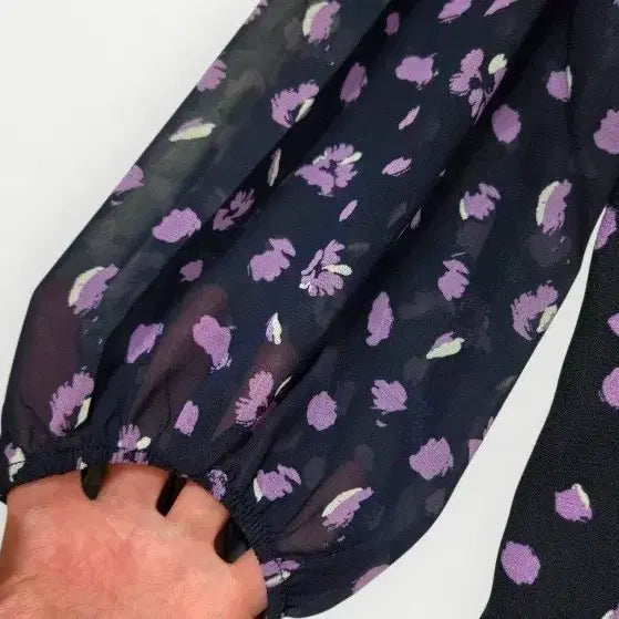 [BUNJANG] Floral Print Long Sleeve Blouse for Women / 새상품 66~77 여성 블라우스 꽃무늬 긴팔 블라우스 95 여자 새제품