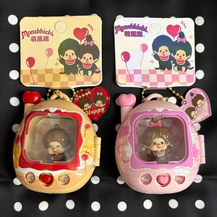 [BUNJANG] Monchhichi Tamagotchi Light Keyring / (새상품)몬치치 다마고치 라이트 키링