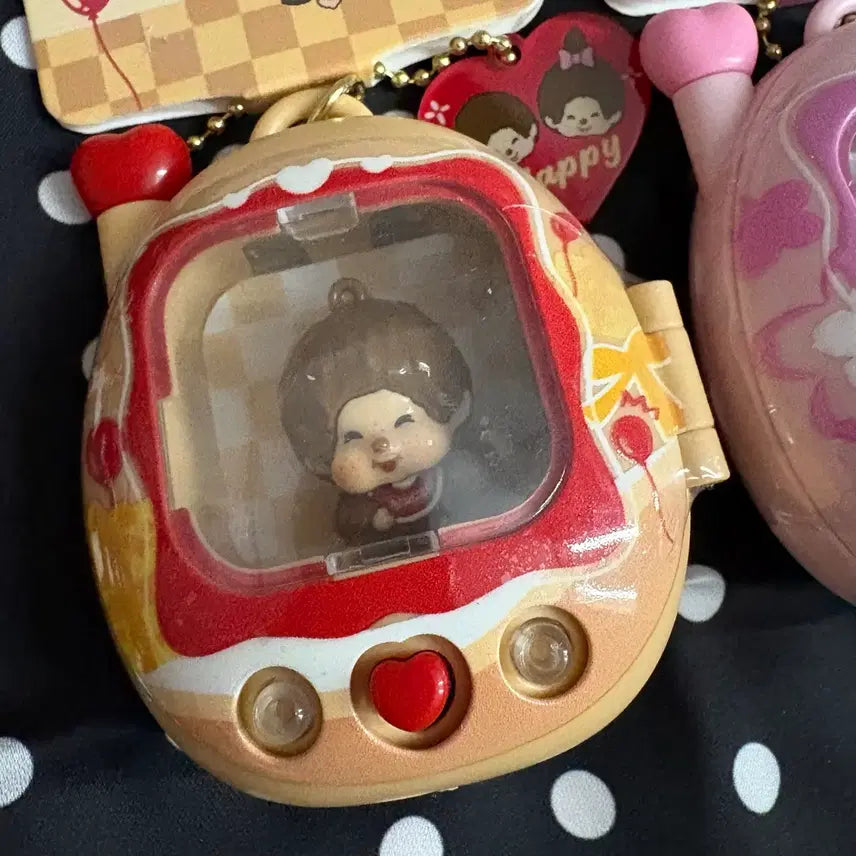 [BUNJANG] Monchhichi Tamagotchi Light Keyring / (새상품)몬치치 다마고치 라이트 키링