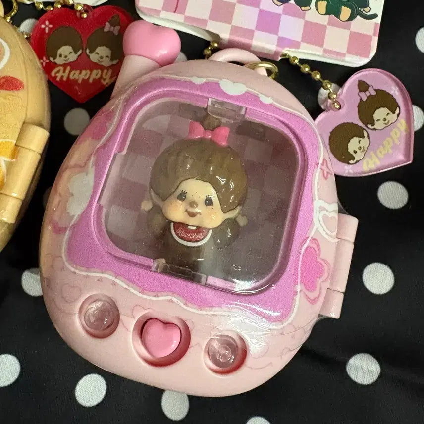 [BUNJANG] Monchhichi Tamagotchi Light Keyring / (새상품)몬치치 다마고치 라이트 키링