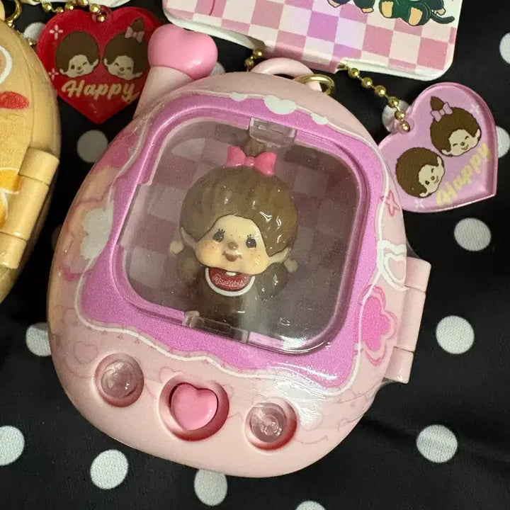 [BUNJANG] Monchhichi Tamagotchi Light Keyring / (새상품)몬치치 다마고치 라이트 키링