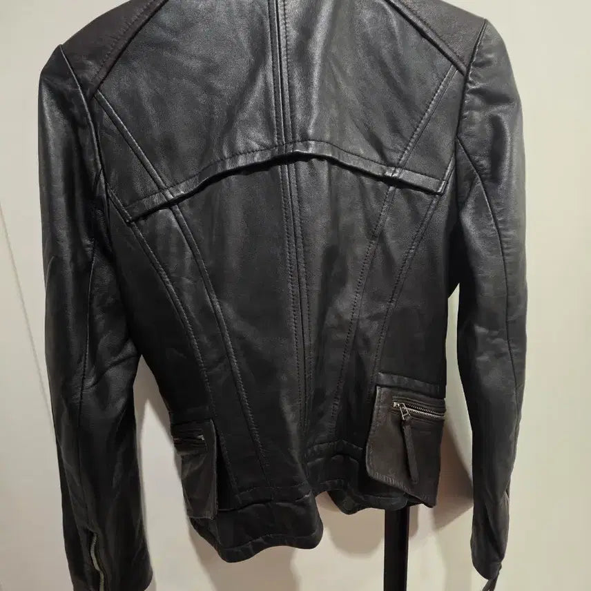 [BUNJANG] ROBO Leather Rider Jacket (Size 44) / ROBO 가죽 라이더 자켓 44사이즈