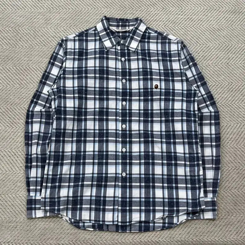 [BUNJANG] Bape Checkered Shirt R3522 / 베이프 체크 셔츠 r3522