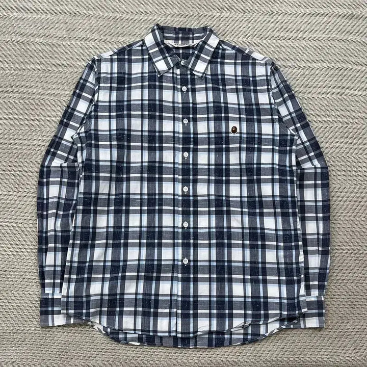 [BUNJANG] Bape Checkered Shirt R3522 / 베이프 체크 셔츠 r3522