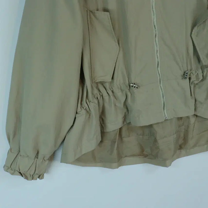 [SOLD OUT] codes combine 베이지 크롭 야상 프리 여성 후드 자켓