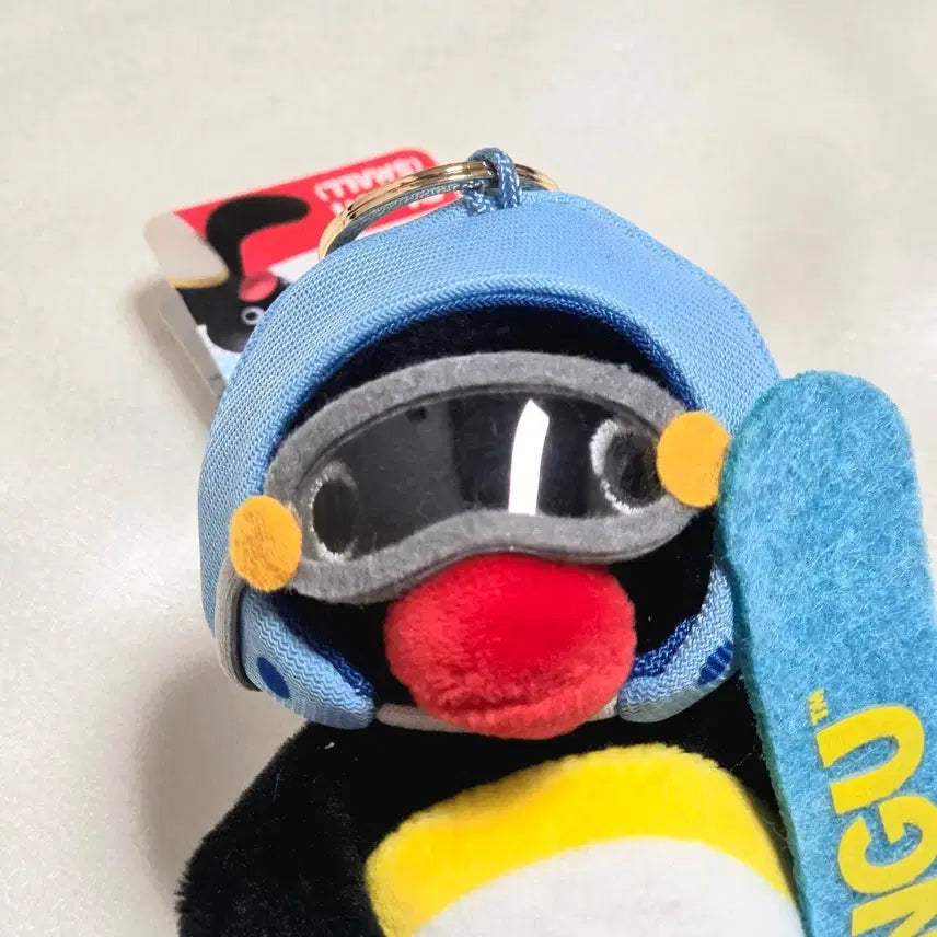 [BUNJANG] Pingu Snowboard Doll Keyring / 핑구 스노우보드 인형 키링 새상품