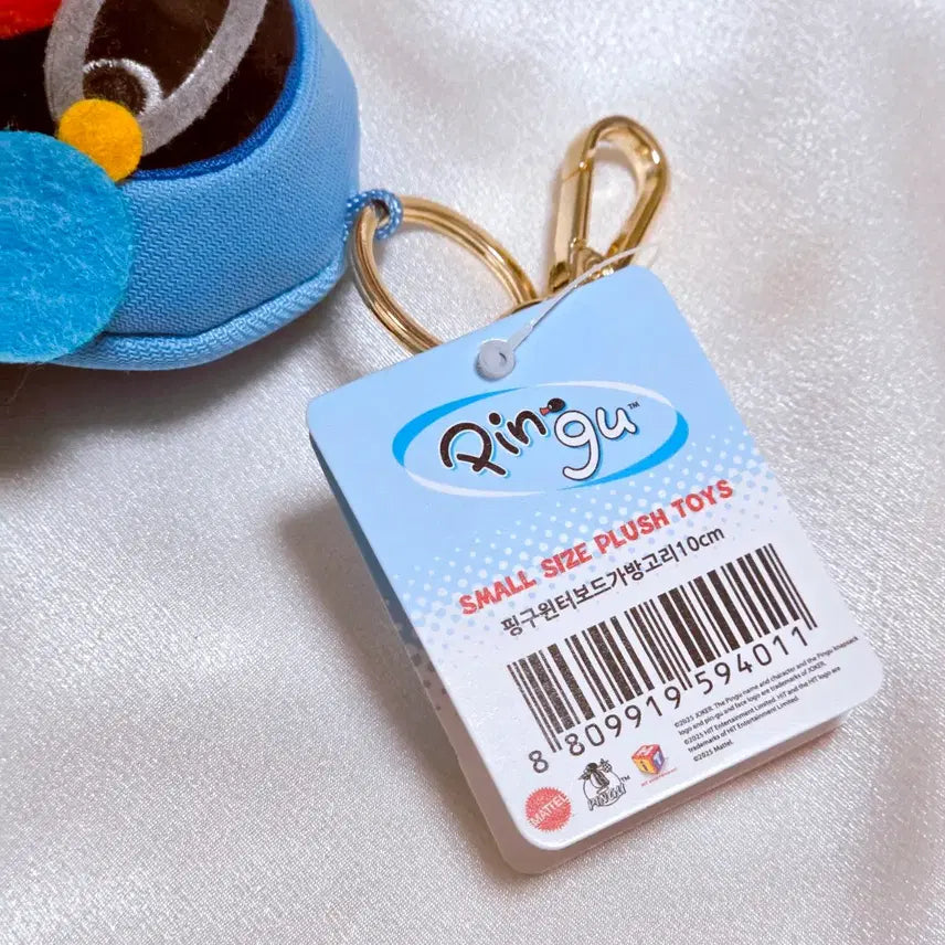 [BUNJANG] Pingu Snowboard Doll Keyring / 핑구 스노우보드 인형 키링 새상품