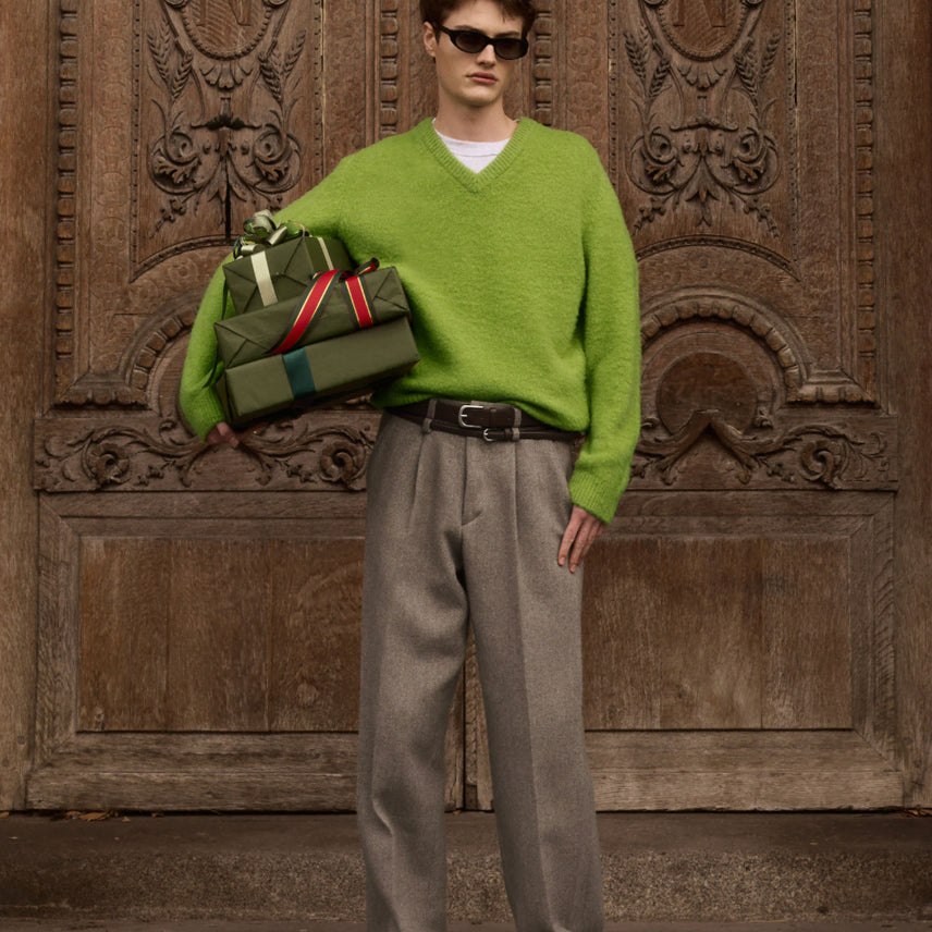 [BUNJANG] Stu Crease Double Belt Slacks Beige / (S) stu 크리즈 더블벨트 슬랙스 베이지