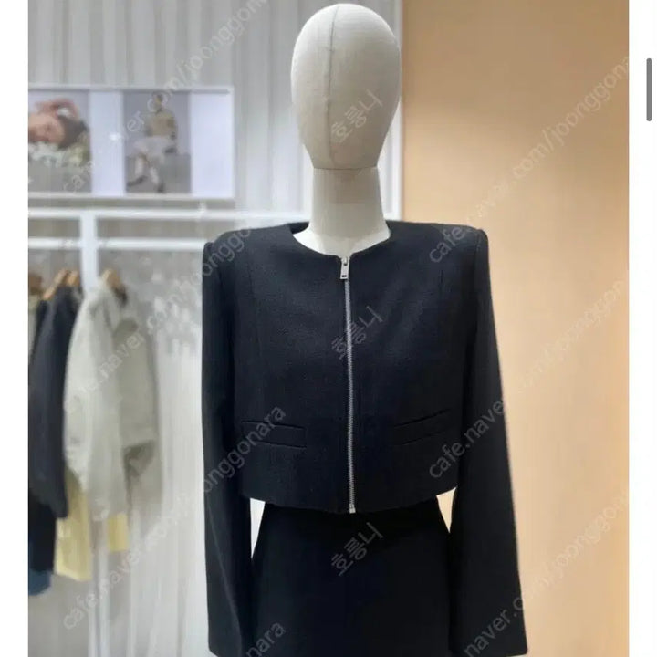 [SOLD OUT] [시착만한 새제품무방] 정가95,400원 아뜰리에나인 트위드 집업 자켓