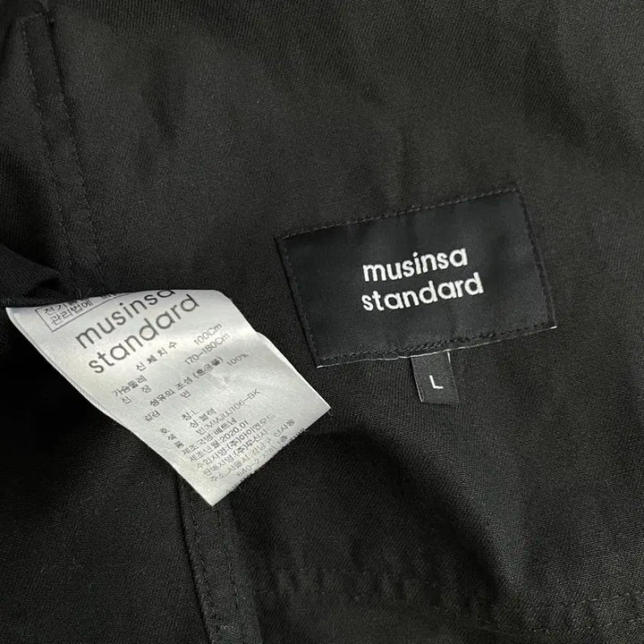 [BUNJANG] Musinsa Standard Black Satin Chore Jacket / 무신사스탠다드 블랙 사틴 초어 자켓/