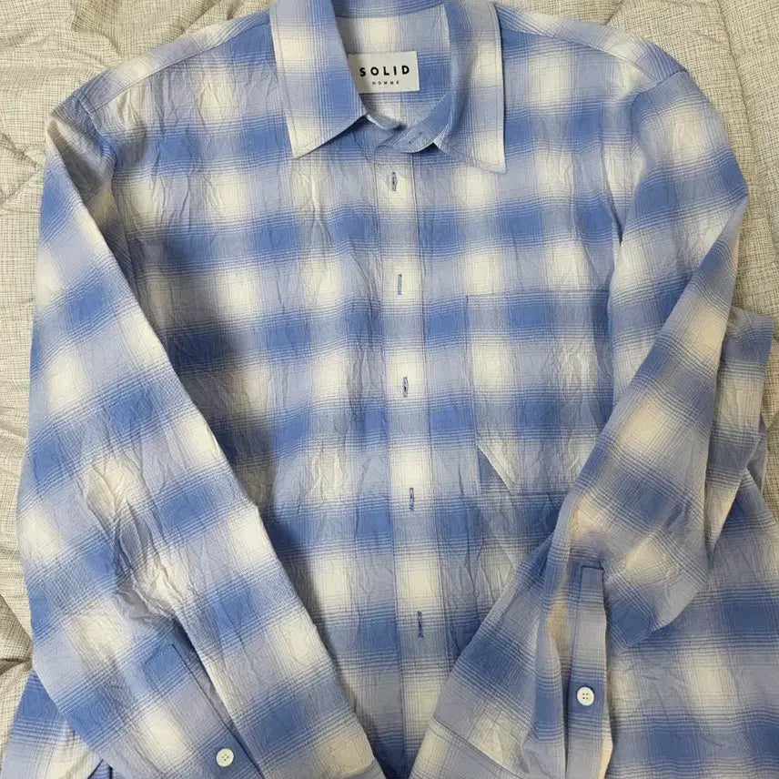 [SOLD OUT] 솔리드옴므 25ss 체크 셔츠