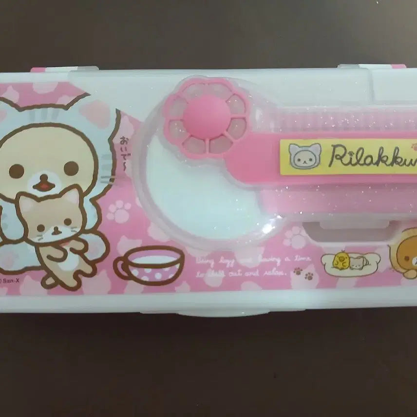 [BUNJANG] San-X Korilakkuma Pink Rilakkuma Comb Mirror Pencil Case / 고전문구 리락쿠마 빗거울 필통  문구류 핑크 산엑스 코리락쿠마 고전필통