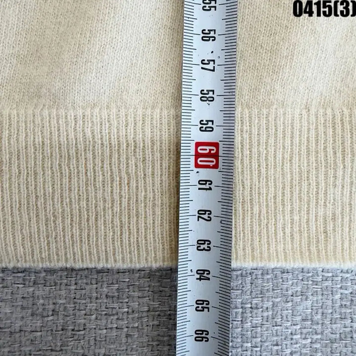 [BUNJANG] Tres Beau Ivory Short Sleeve Wool Knit T-shirt / Tres Beau 아이보리 반팔 울 니트 티셔츠 0415(3)