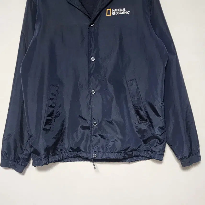 [BUNJANG] National Geographic Windbreaker Coach Jacket (Navy, Size 105) / 쪼리샵 내셔널지오그래픽 바람막이 코치 자켓 105