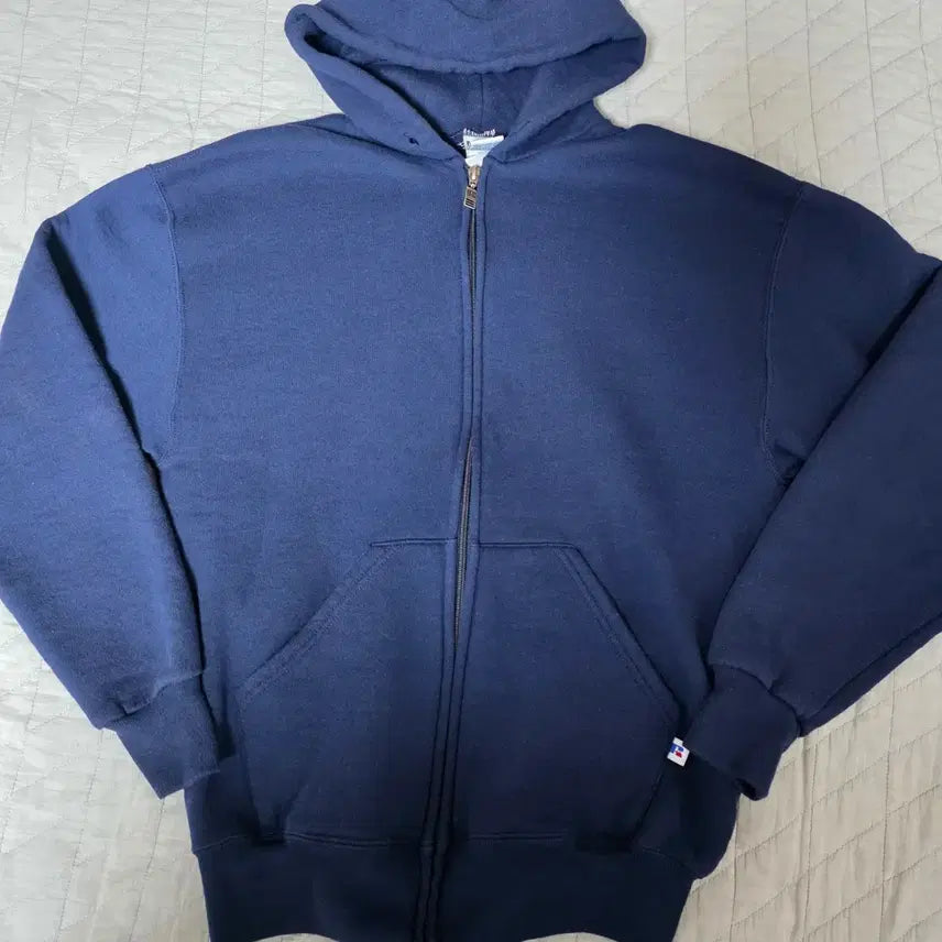 [SOLD OUT] [M] 90s 러셀 애슬레틱 후드집업 네이비 ver. 나이스 컨디션