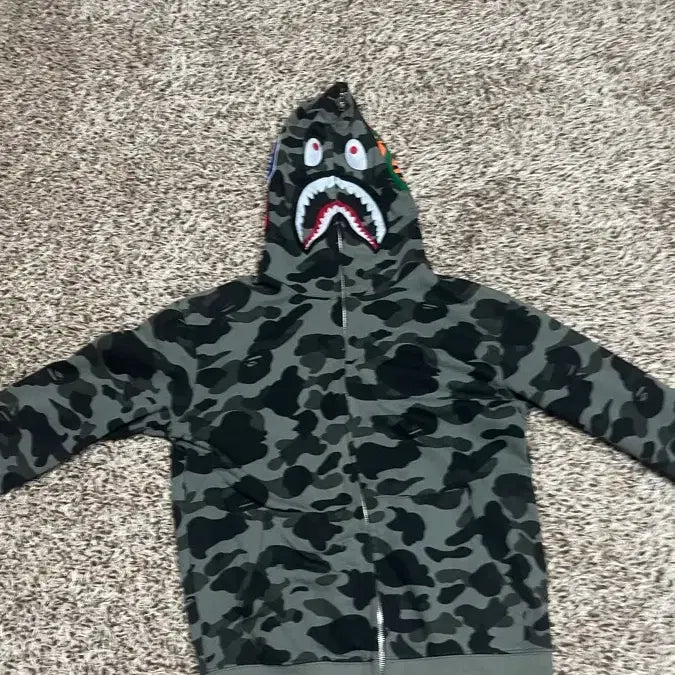 [BUNJANG] BAPE Shark Hoodie Black Camo / 베이프 후드집업 2개 가격
