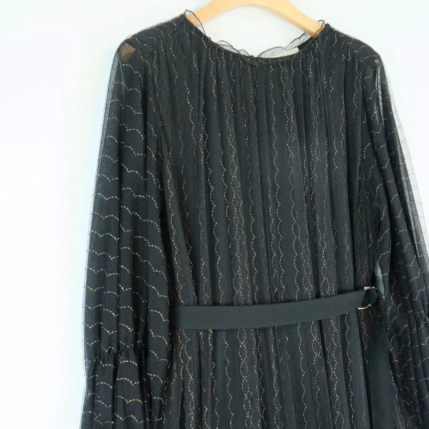 [SOLD OUT] O 2nd 골드 글리터 레이스 원피스  스