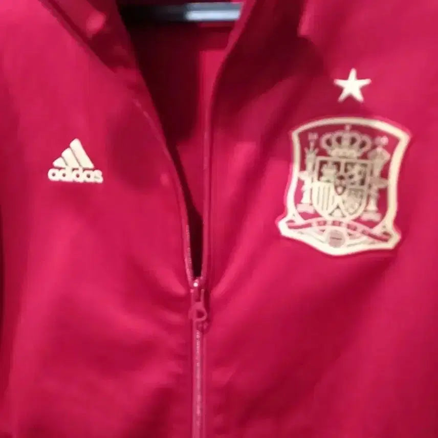 [BUNJANG] Adidas Spain Red Gold Burgundy Track Top Jersey Jacket / 아디다스 스페인 레드 골드 버건디 트랙탑 저지 져지집업 95/M