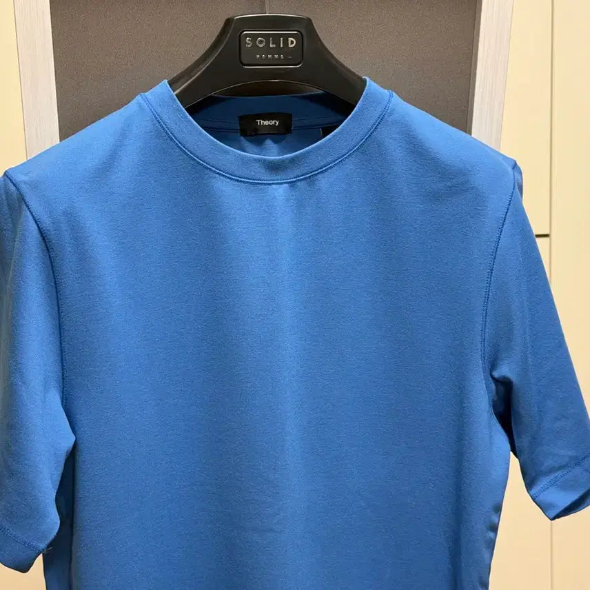 [SOLD OUT] Theory 띠어리 남성 릴레이저지 반팔 연파란색 S