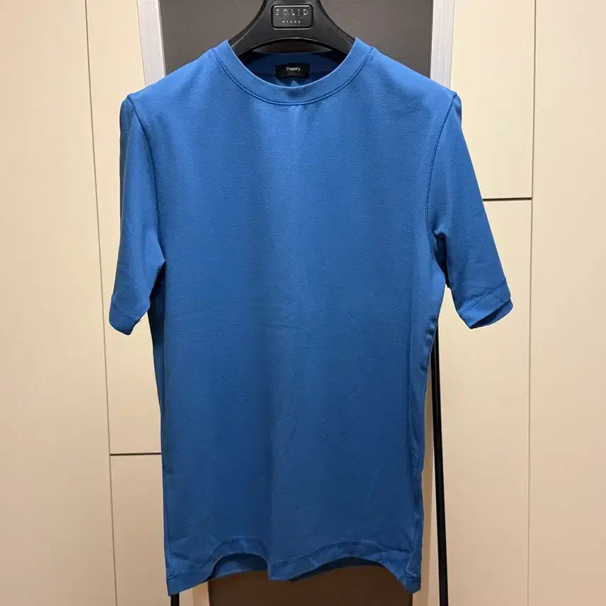 [SOLD OUT] Theory 띠어리 남성 릴레이저지 반팔 연파란색 S