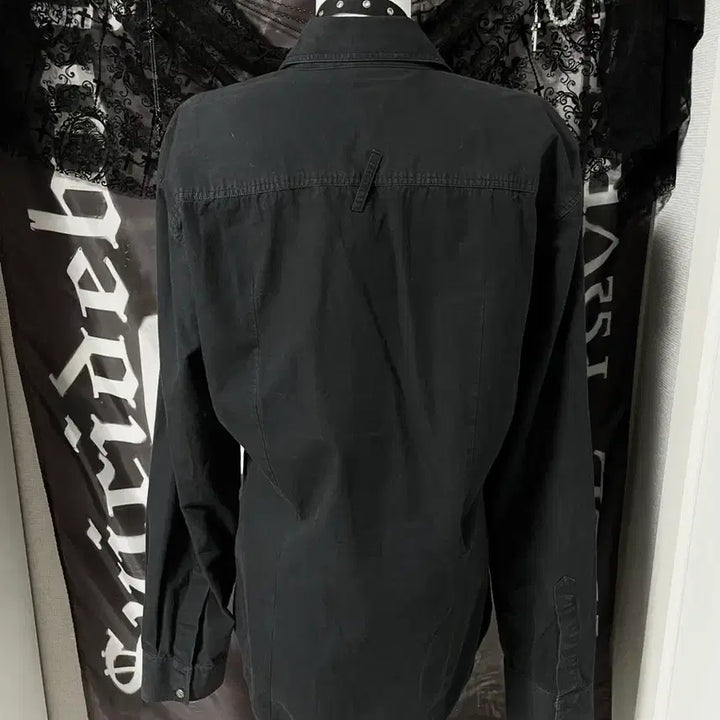[BUNJANG] Dolce &amp; Gabbana D&amp;G Embroidered Logo Loose Fit Shirt - Black / 돌체앤가바나 D&amp;G 포켓 자수로고 루즈핏 셔츠 블랙 아카이브무채색빈티지