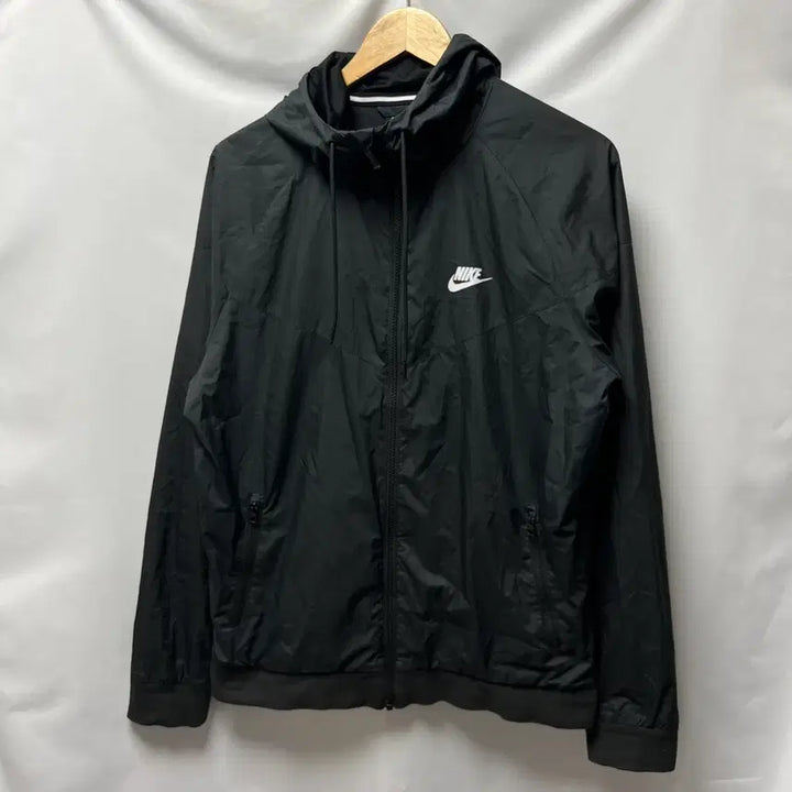 [SOLD OUT] [정품/L] 나이키 윈드러너 블랙 우븐 바람막이