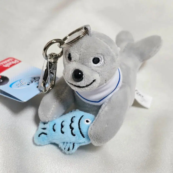 [BUNJANG] Pingu Robby Fish Seal Plush Keyring / 핑구 로비피쉬 물개 인형 키링 새상품