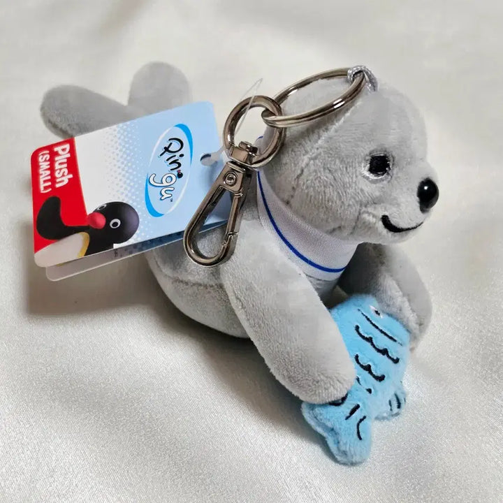 [BUNJANG] Pingu Robby Fish Seal Plush Keyring / 핑구 로비피쉬 물개 인형 키링 새상품