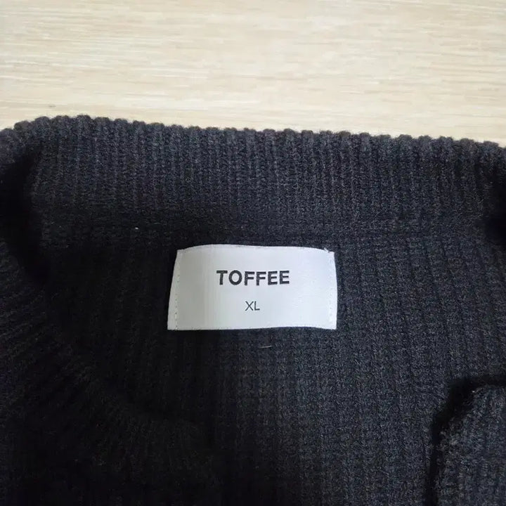 [BUNJANG] Toffee Round Neck Cardigan - Black / 토피 라운드넥 가디건 XL사이즈 블랙