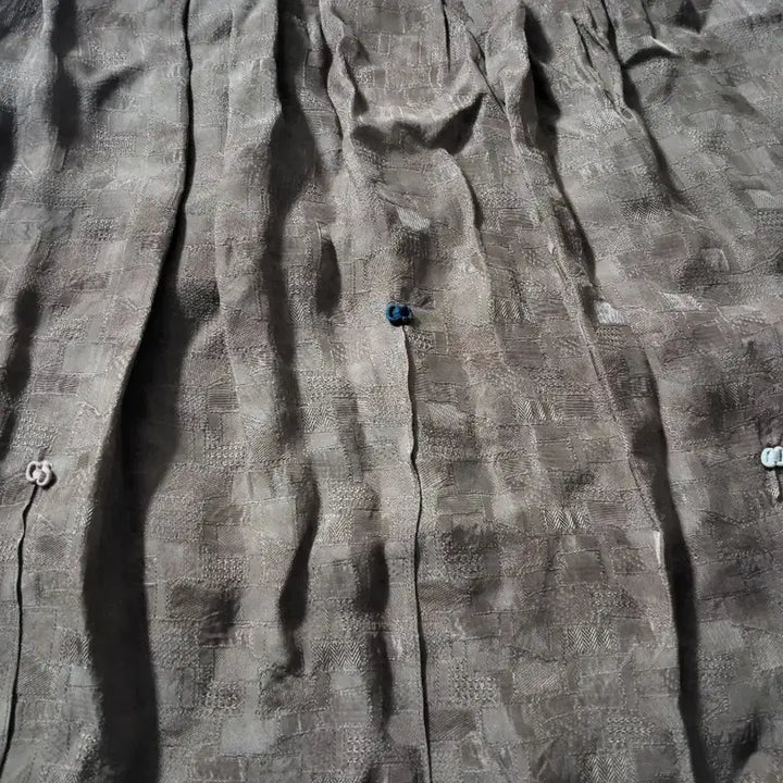 [BUNJANG] Natural Dyed Brown Pattern Long Dress / 천연염색 브라운 패턴  원피스