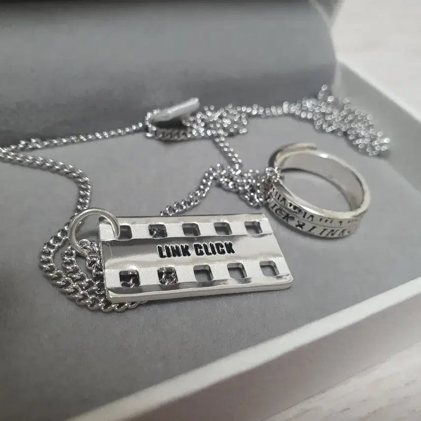 [BUNJANG] Link Click Ring/Pendant Necklace / 시광대리인 반지/팬던트 목걸이