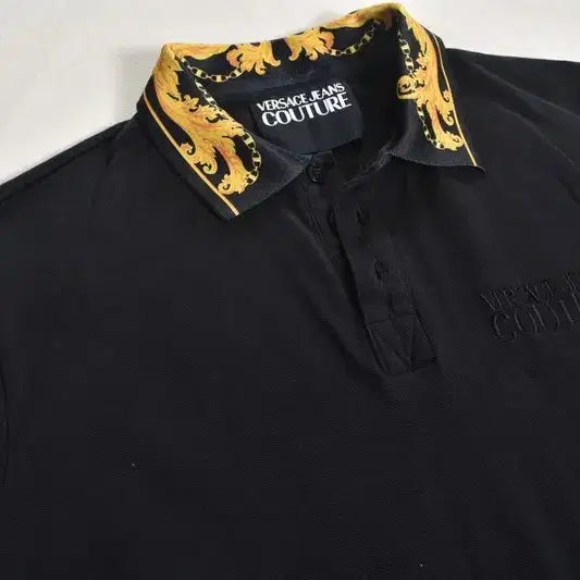 [BUNJANG] Versace Baroque Polo Shirt / 베르사체 바로크 반팔 카라티 L M0291