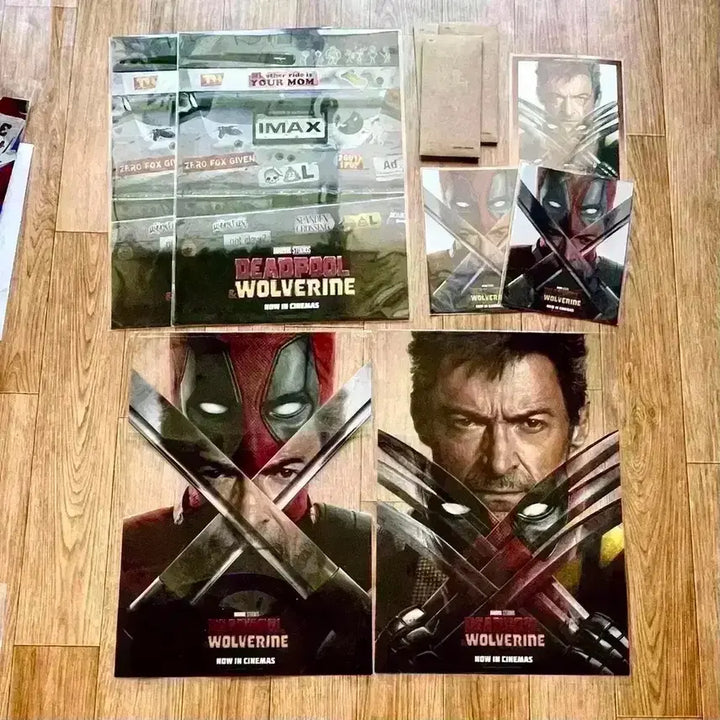 [BUNJANG] Deadpool &amp; Wolverine IMAX Poster &amp; Art Card Set / 데드풀과 울버린 pet 포스터 아이맥스 2주차 TTT 아트카드 특전