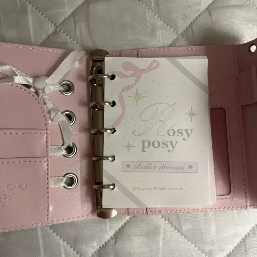 [BUNJANG] Pink Balletcore Mini Binder / 핑크색 발레코어 미니 바인더