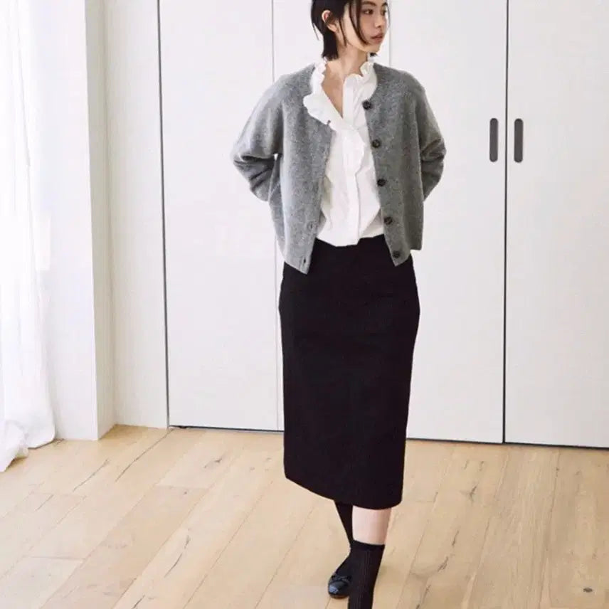 [BUNJANG] The Library of White Cotton Frilled Shirt / 더라이브러리오브 White cotton frilled shirt