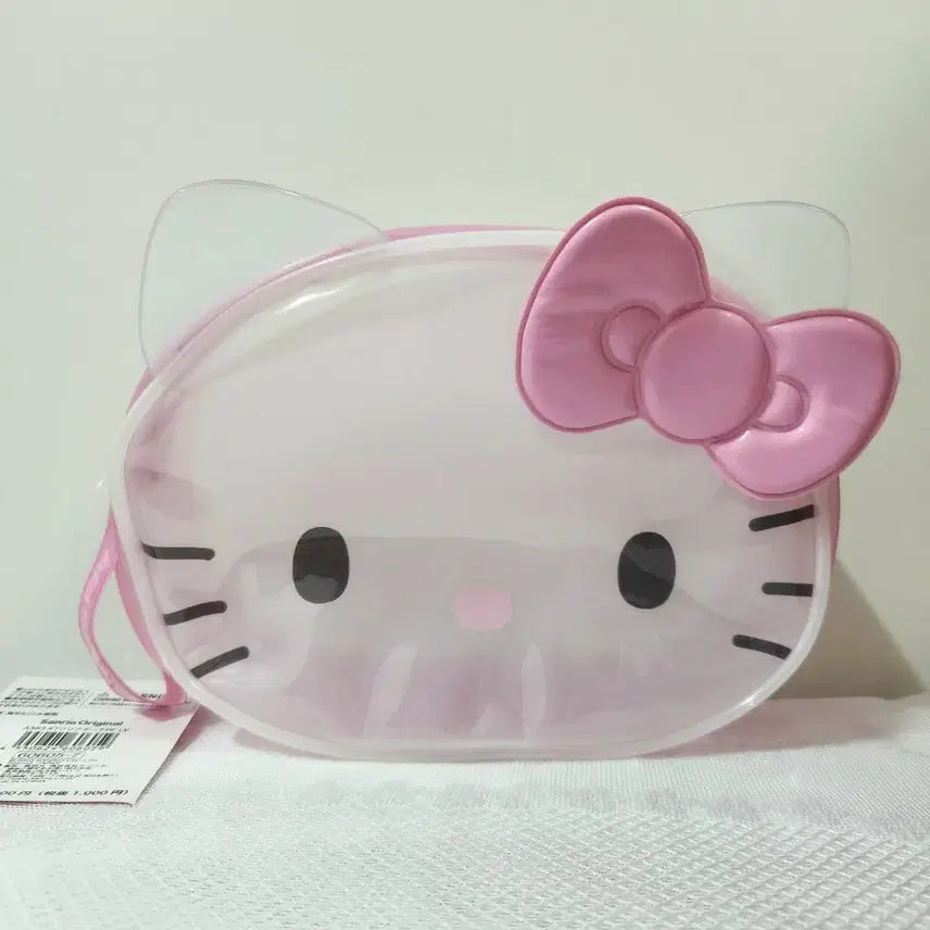 [SOLD OUT] [산리오] 아이러브키티 클리어파우치 핑크