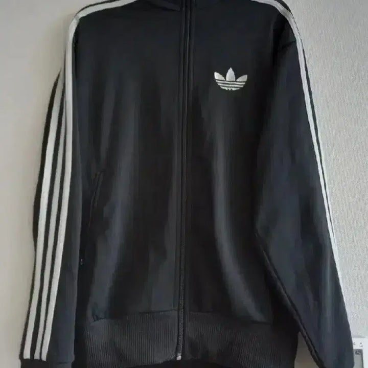 [BUNJANG] Adidas Firebird Black Silver Track Top Jersey Jacket / 아디다스 파이어버드 블랙 실버 트랙탑 저지 져지집업 100/L