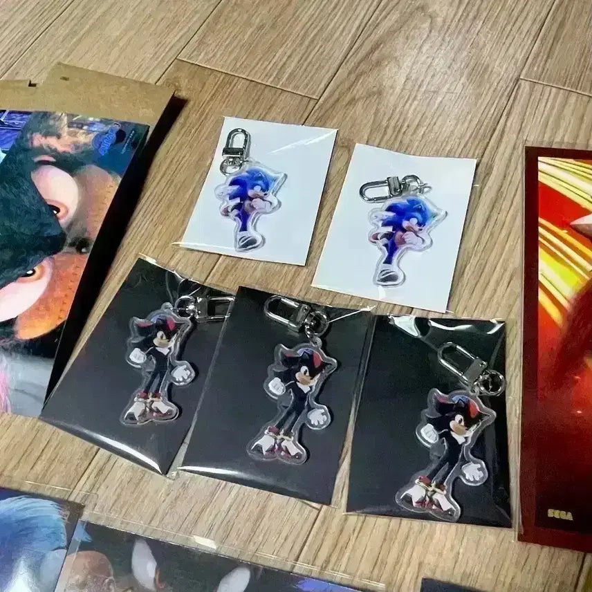 [BUNJANG] Sonic the Hedgehog 2 &amp; 3 Art Cards &amp; Shadow Keyring / 수퍼소닉2 아트카드 수퍼소닉3 TTT 아트카드 소닉 섀도우 키링 특전