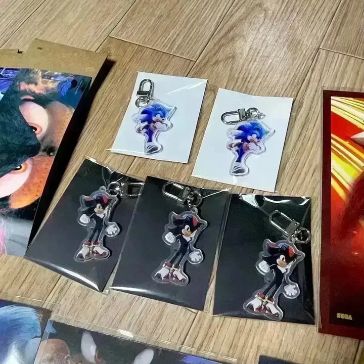 [BUNJANG] Sonic the Hedgehog 2 &amp; 3 Art Cards &amp; Shadow Keyring / 수퍼소닉2 아트카드 수퍼소닉3 TTT 아트카드 소닉 섀도우 키링 특전