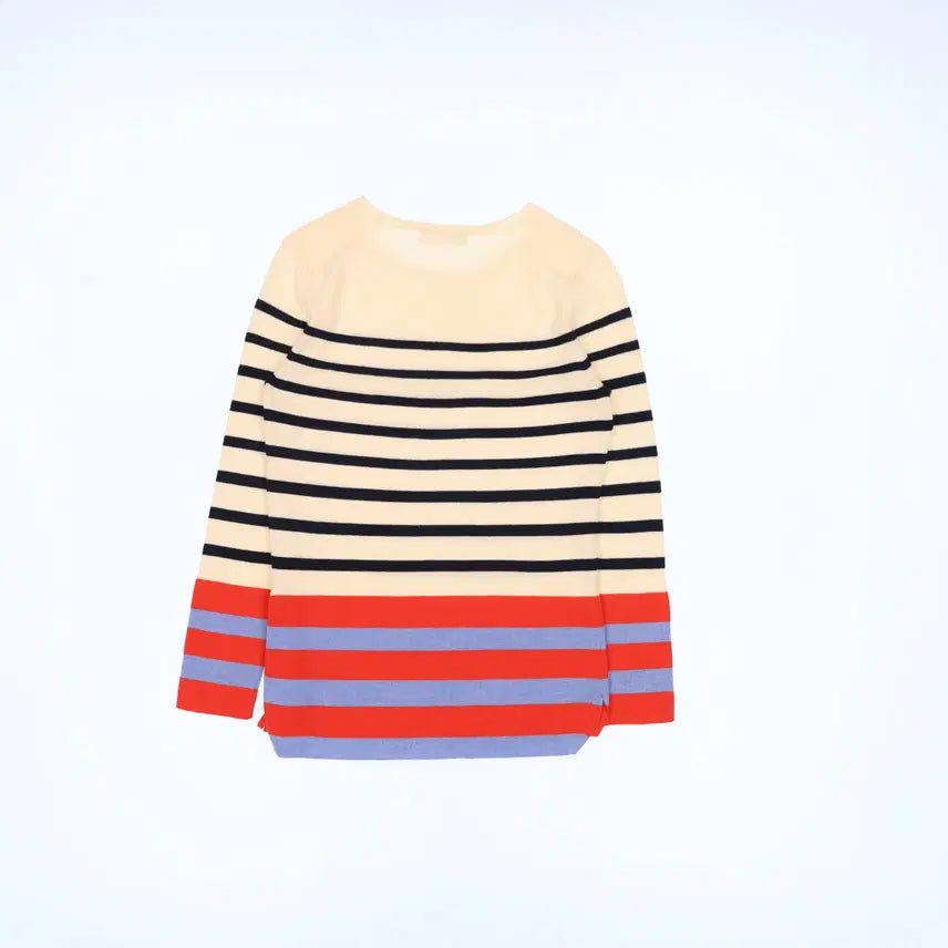 [BUNJANG] Hansum Stripe Long Sleeve T-shirt / 90 마인 한섬 스트라이프 긴팔 티셔츠 N7587