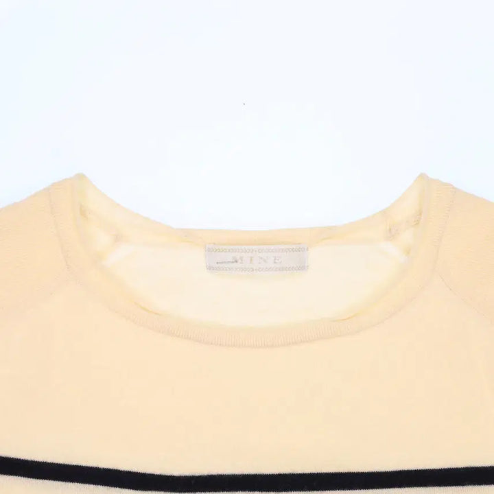 [BUNJANG] Hansum Stripe Long Sleeve T-shirt / 90 마인 한섬 스트라이프 긴팔 티셔츠 N7587