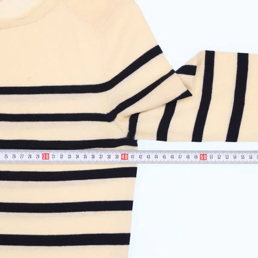 [BUNJANG] Hansum Stripe Long Sleeve T-shirt / 90 마인 한섬 스트라이프 긴팔 티셔츠 N7587